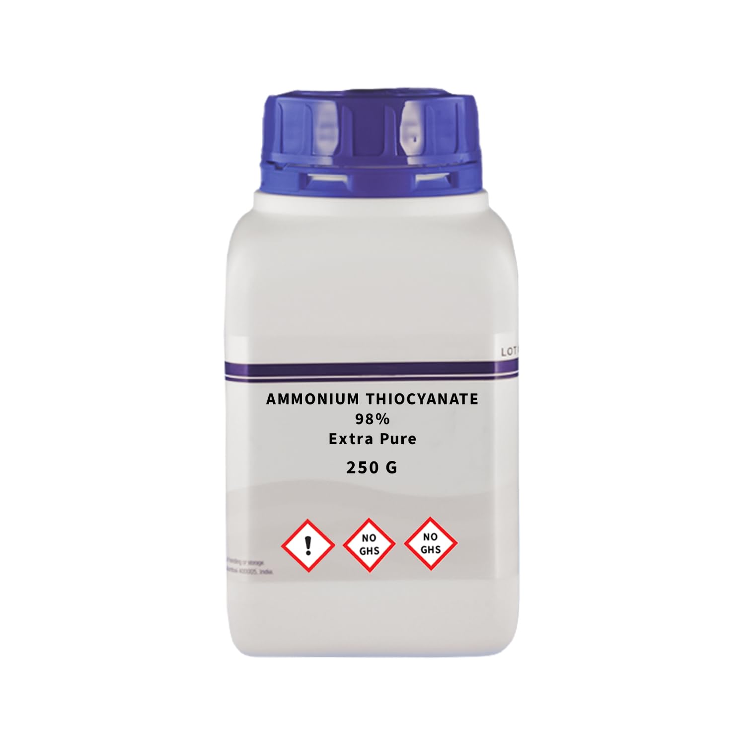 1Pcs | Ammonium Thiocyanate 98% Extra Pure | 250g | White Crystalline Powder | Laboratory Grade