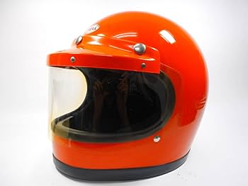 BELL STAR 120 ORANGE ベル スター 120 ヴィンテージ BELL（ヘルメット） 送料無料 240バイザー 純正シールド付 BELL
