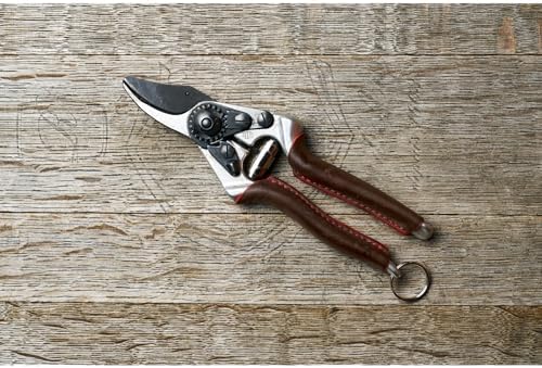 FELCO 8 ELITE Pruning Shears – 8.3" Swiss-Made Garden Clippers with Leather-Wrapped Handle for Large Right Hand | Hand Pruners for Gardening | Garden Tool Cutter with Bypass Blade, Carbon Steel - Thumbnail 4