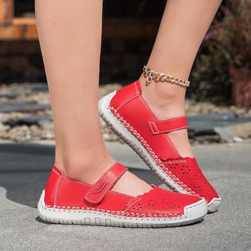 Zapatos planos Mary Jane vintage para caminar cómoda en tu uso diario y de compras 4