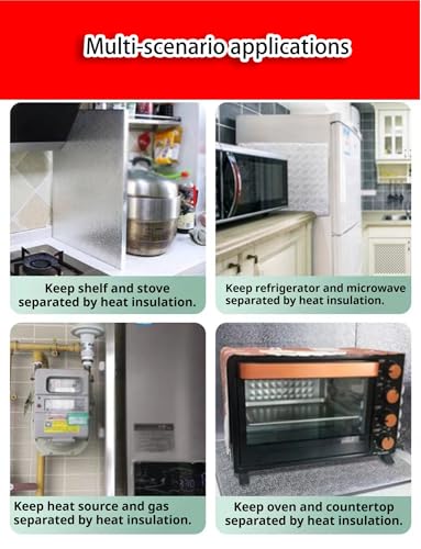 Panel aislante ignífugo de cocina 60x100 cm para proteger estufas y hornos 8