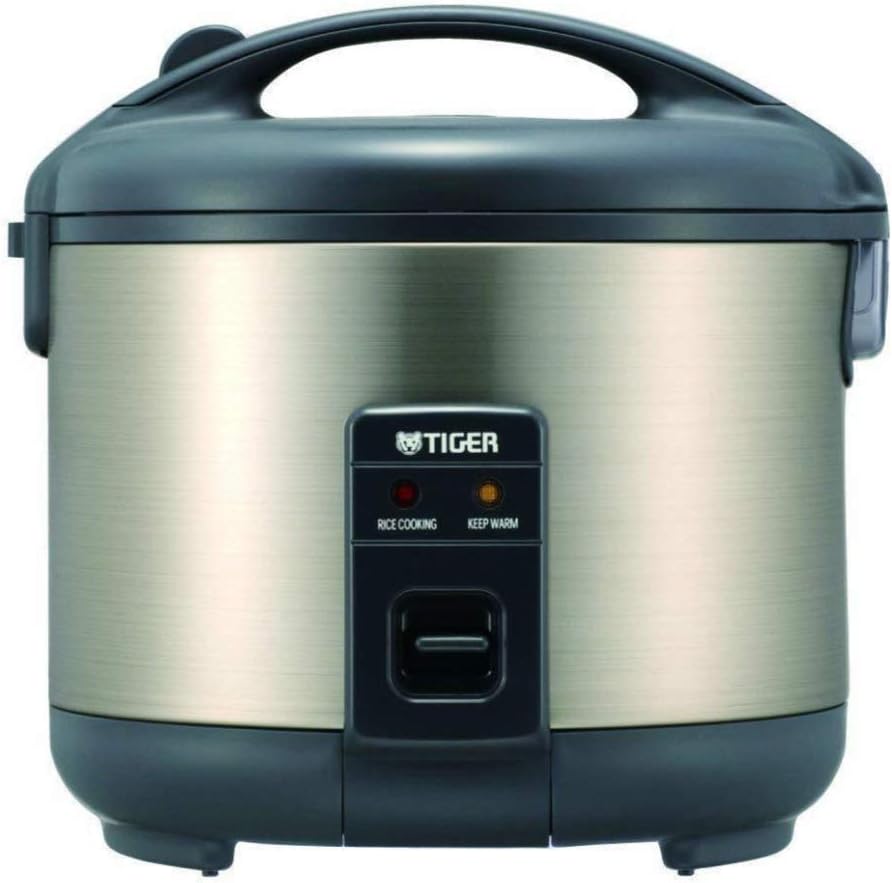 Tiger JNP-S15U-HU Rice Cooker and Warmer, Stainless Steel Gray, 8 Cup