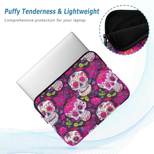Funda para portátil con diseño Mexican Sugar Skulls 13-14" miniatura 5