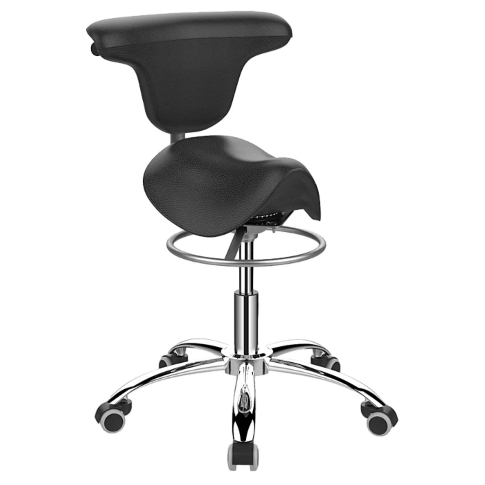 Tabouret de traitement de salon anti-fatigue avec dossier ergonomique