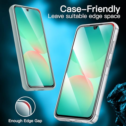 JETech Protector de Pantalla para Samsung Galaxy A26 5G, Cristal Vidrio Templado 9H, Anti-Arañazos, HD Transparente, 3 Unidades