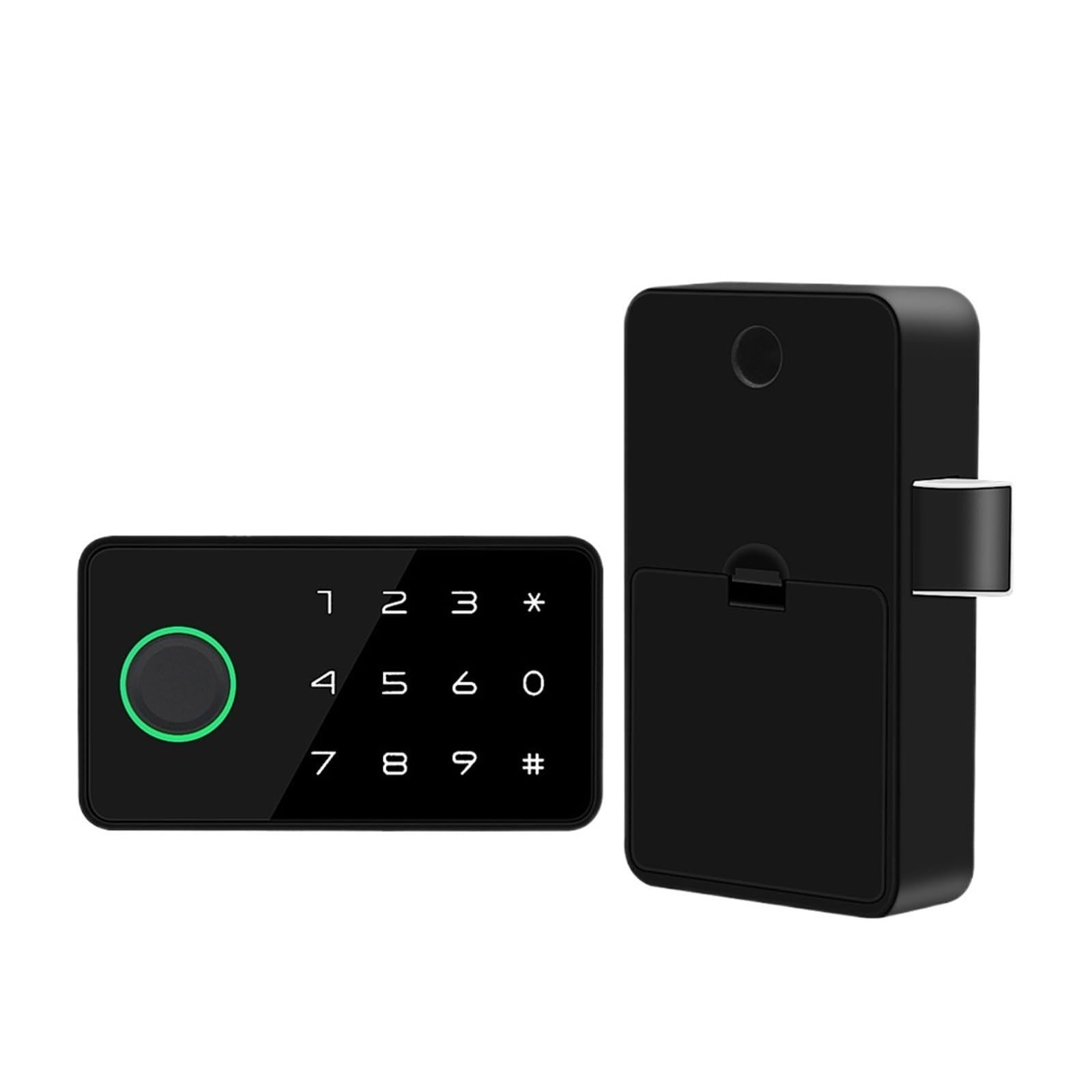 DIGNIFE Smart Door Lock, Fingerprint Smart Invisible Drawer Cabinet Lock RFID Card NFC Unlock Furniture(02)
