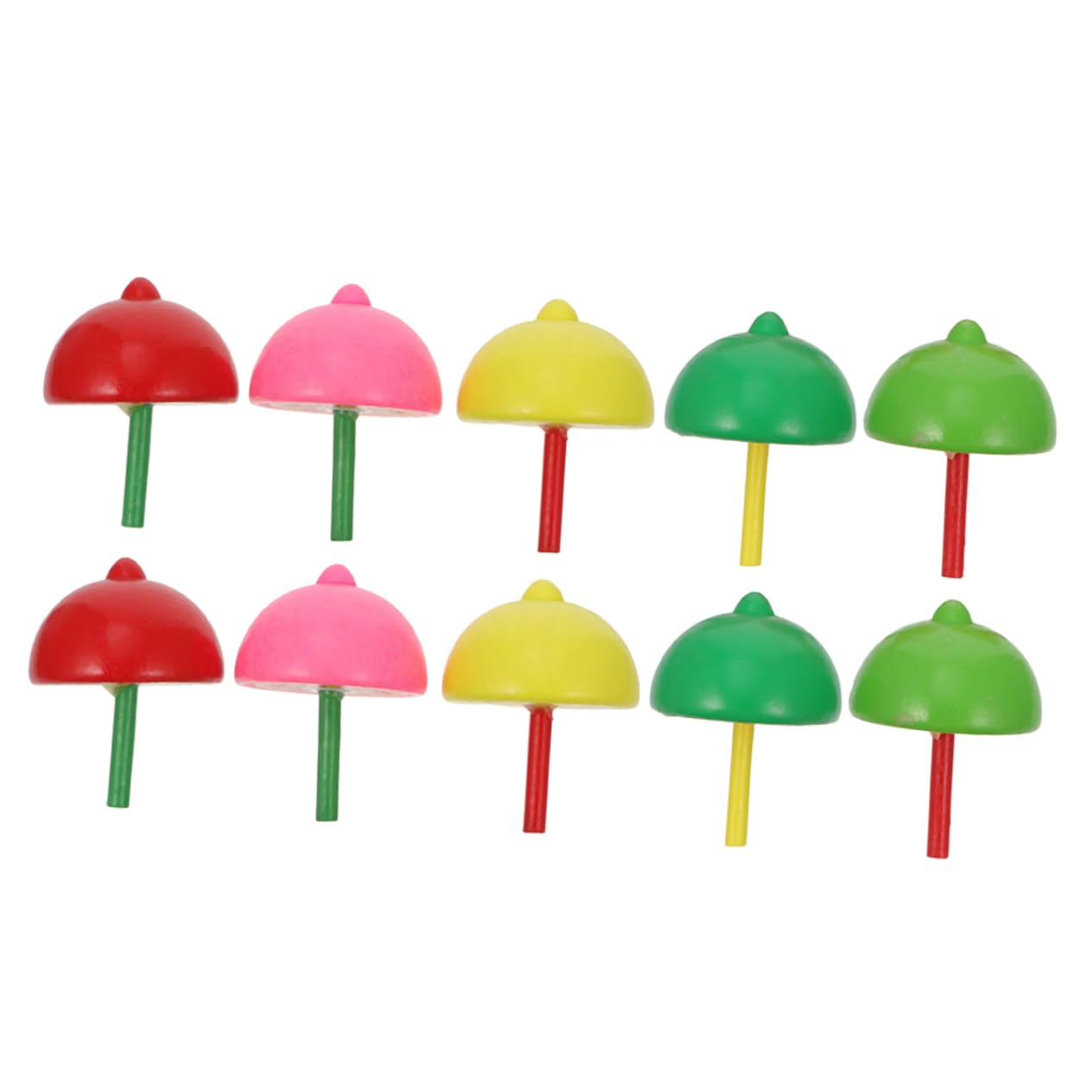 HANABASS Chic 20pcs Wooden Fruit Tops Toy Pull String Educational Plaything for Kids Random Style