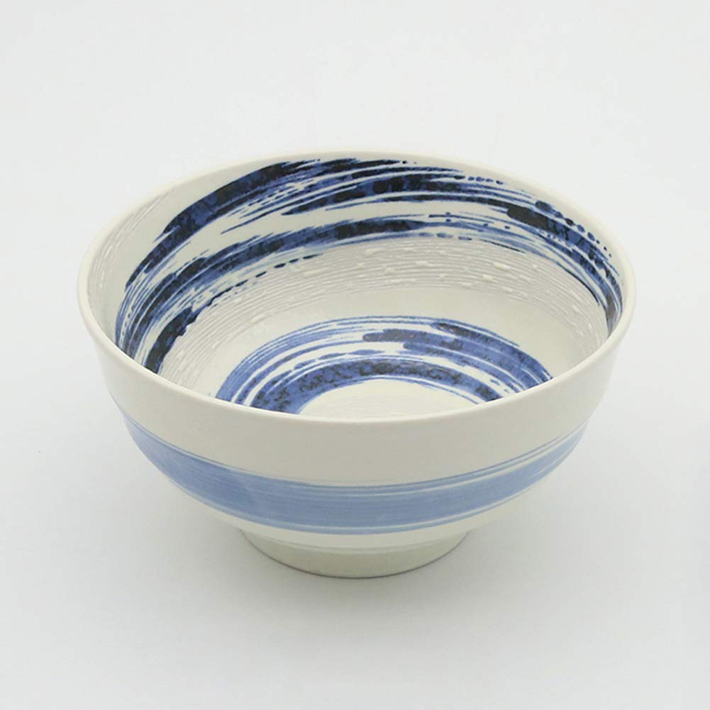 Duża miska na zupę w stylu japońskim, ceramiczna zastawa stołowa, ceramiczna miska do serwowania, miska na sałatkę, ramen, miska na płatki zbożowe, miska na makaron