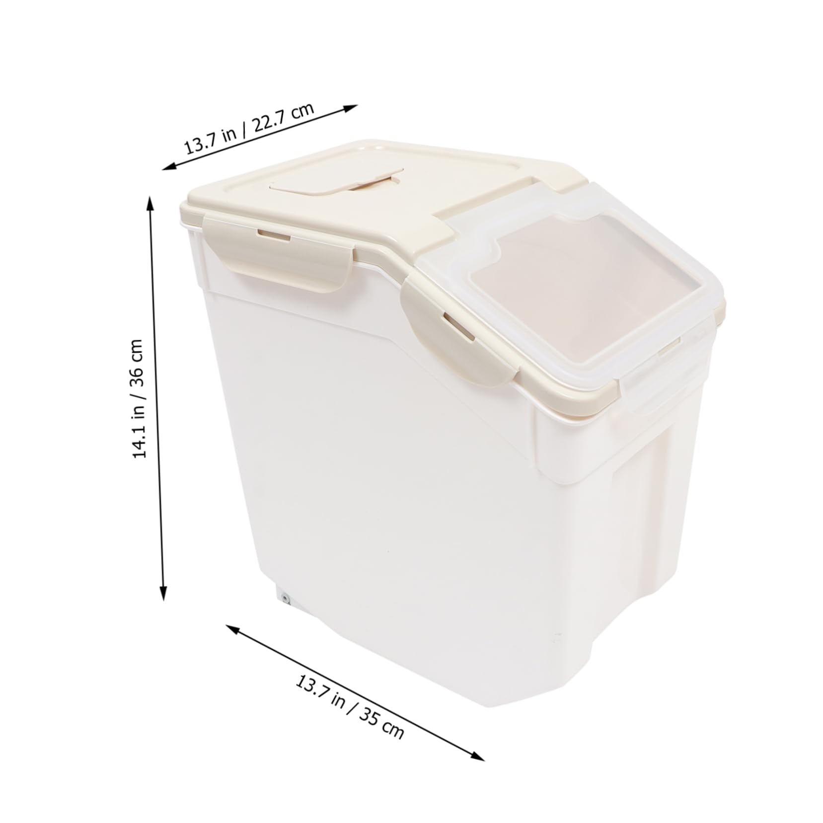 FONDOTIN Dog Food Containers Sealing Lid Pet Food Storage Bin Large Airtight Storage Barrel for Cats and Dogs