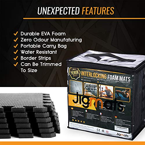 51W99KK5pIL Foam Mats Interlocking Foam Floor Mats 20 Piece Large Gym Mat Exercise Mats Gym Flooring Floor Protector for Floor Mat… - Image 5