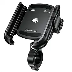 Suporte Para Celular Moto E Bicicleta Bike Em Alumínio Guidão Universal Antifurto Rotação 360°