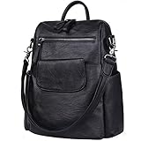 Jack&Chris Soft PU Leather Backpack Handbags for Women Satchel Shoulder Bag, WB202C