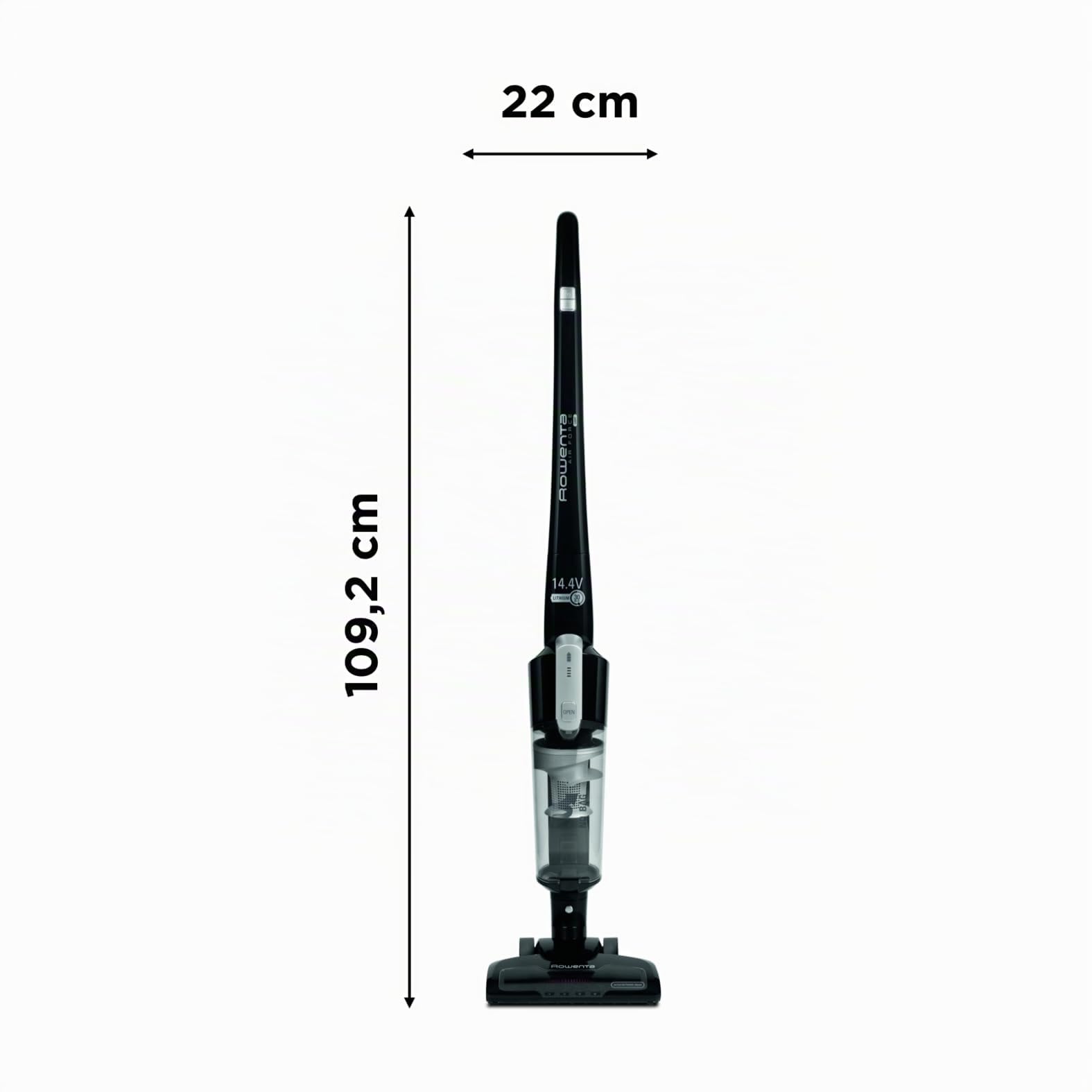 Rowenta RH6545 Aspiradora 0.65 litros, 80 Decibeles, 2 Velocidades, Negro