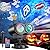Halloween Projector Lights Outdoor, 19 Patterns Halloween Decorations Outdoor Light with Remote, 3D Ocean Wave Holiday Ghost Projector Lighting for Outside Home Party House Decor Slide Show