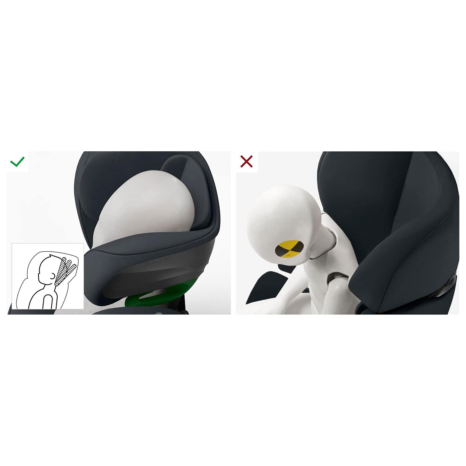 Cybex Gold Pallas G i-Size Seggiolino Auto, Grigio (Granite Black), 15 mesi - 12 anni