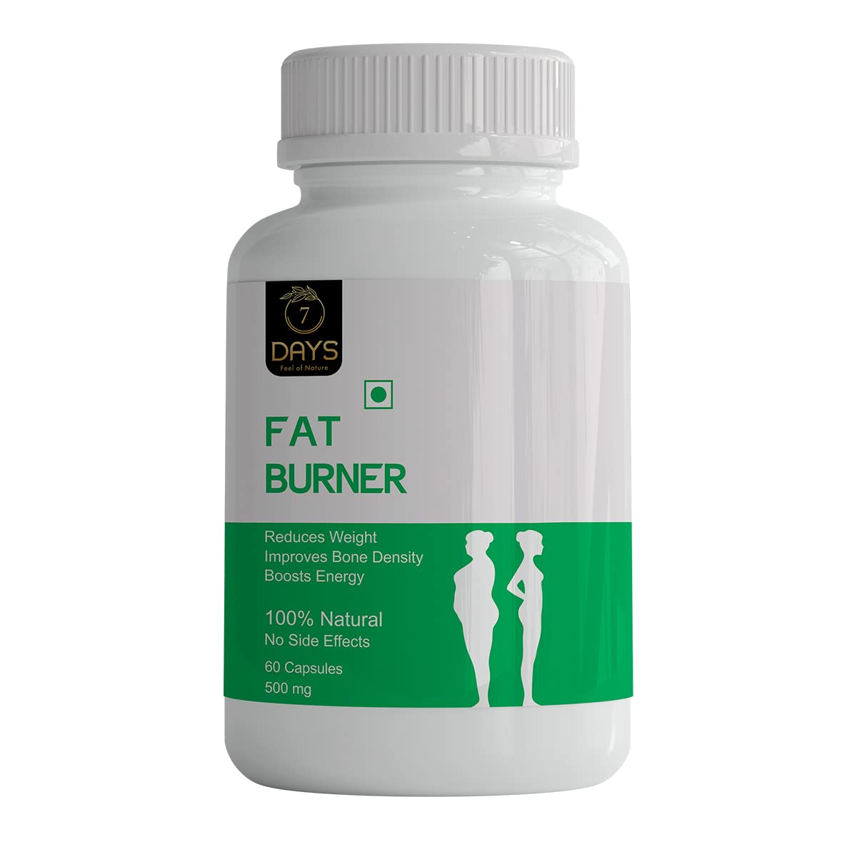 7 DAYS Body Fit Capsules | Supports Body Fitness for Men & Women | Green Coffee, Tea Extract & Piperine | Pack of 1 (60 Capsules)-image-30