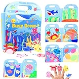 🐠Giocattoli didattici per bambini piccoli: giochi montessori 1 anno incorpora animali marini e riconoscimento dei numeri, insieme all'abbinamento di colori e forme. I bambini possono coltivare le loro capacità cognitive mentre giocano, promuovendo così lo sviluppo sensoriale.