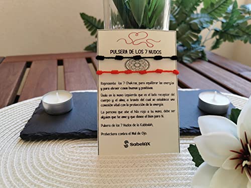Pulsera Roja 7 Nudos Amuleto Unisex 51W9ALVKFfL. SL1000