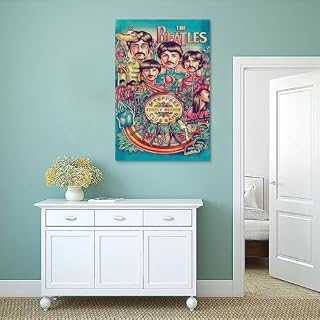 YBRAVO Poster du groupe des Beatles - Impression sur toile - Décoration murale moderne pour chambre à coucher - 30 x 45 cm – Image 4