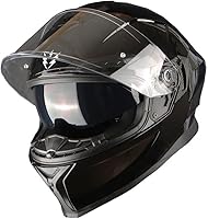 Vista 19 de 1Storm Motorcycle Full Face Helmet DOT Adults Street Bike Dual Visor Sun Inner Shield HJAH15: Ghost Red