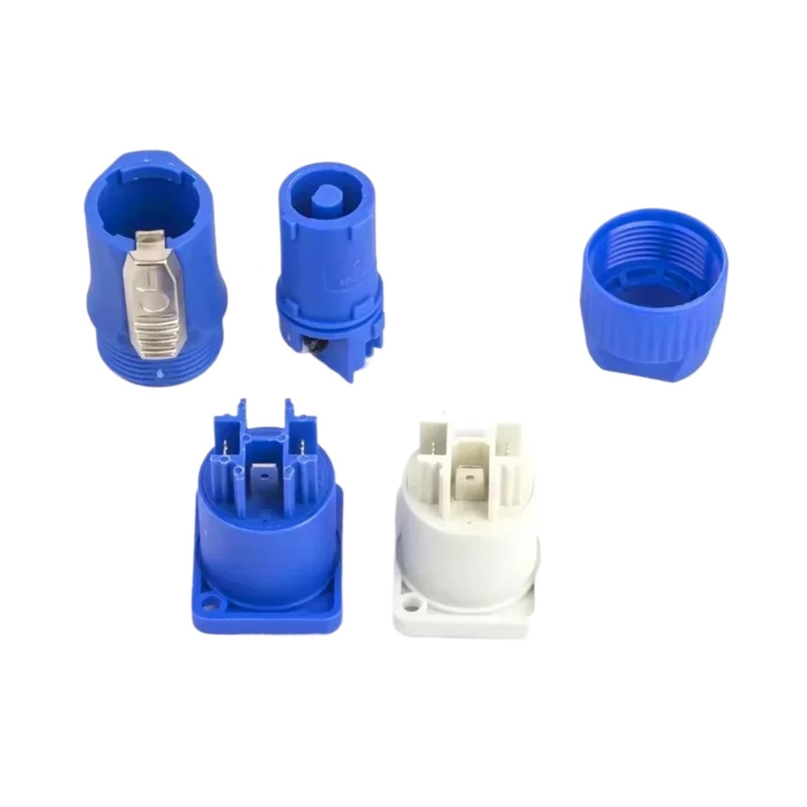 Connecteur Powercon mâle NAC3FCB à 3 broches pour câble et châssis