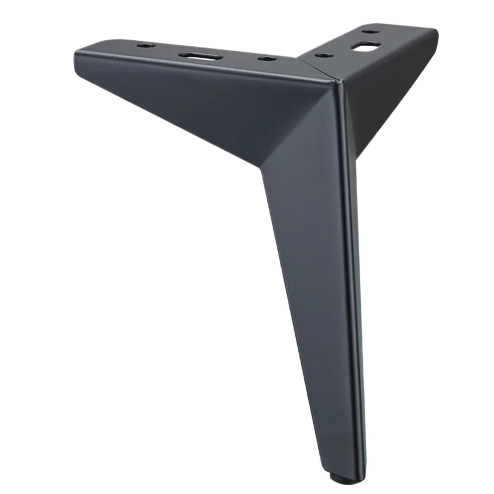 Eckenschutz 4 Stück rhombische Dreieck-Metall-Möbel-Hardware-Füße, Schrankhöhe, Bett-Fuß, Sofa mit Schrauben(Black 10cm)