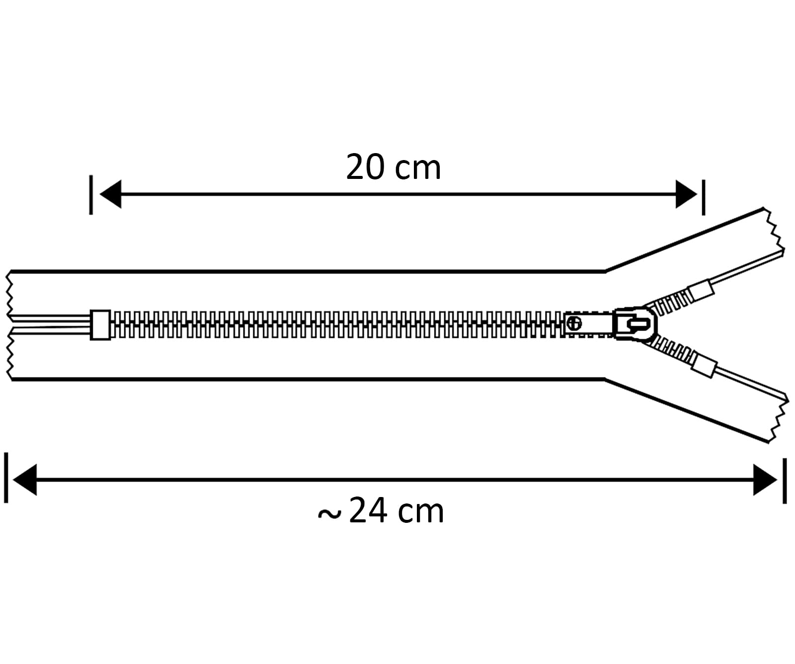 Fermeture à glissière Injectée n°5 - 70cm - Vert Sapin - Fermetures