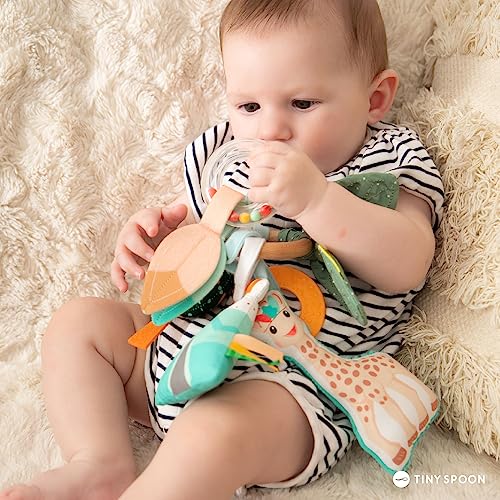 Sophie la Girafe Multi-Sensory Activity Ring for Babies (3+ Months)- Stroller & Car Seat Toy, Teething Ring & Sensory Learning, Easy-Grip Infant Activity Toy, Fine Motor Development, Perfect Baby Gift - Image 6