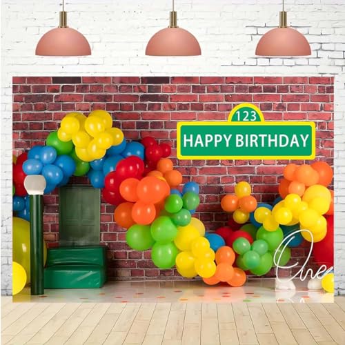 Fondo Fotográfico de Globos Coloridos 7x5ft miniatura 3