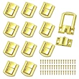 12 Pieces Hasp Latch Catch Lock, Metal Buckle Lock for Box Decoration