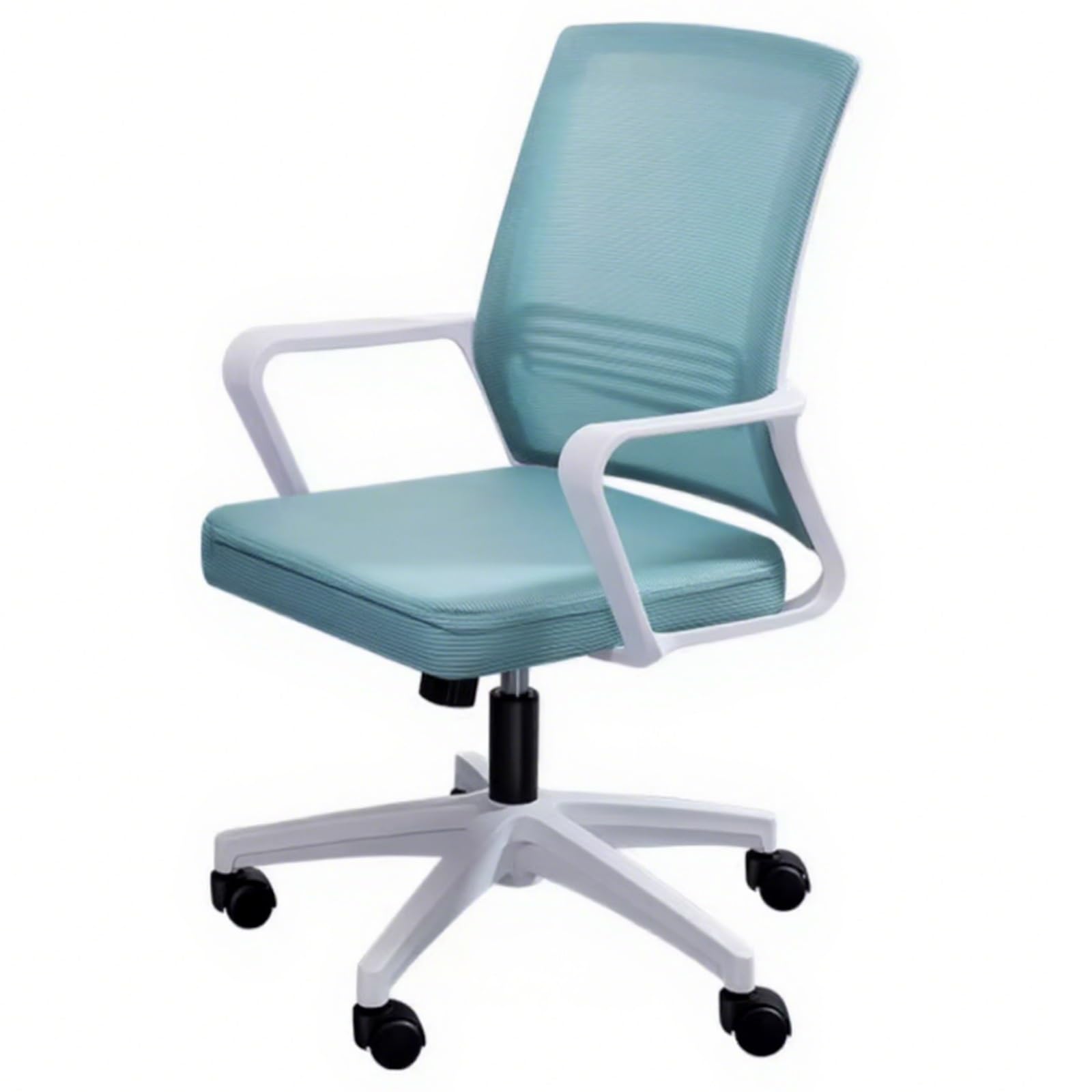 Chaise de bureau pivotante 360° avec support lombaire et roulettes stables