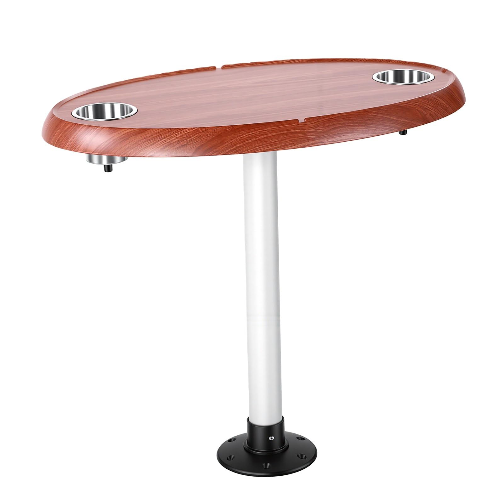 Tavolo per barca pontone, spazioso tavolo multifunzionale per veicoli ricreativi marini per yacht, , 750 mm x 450 mm, con 2 portabicchieri