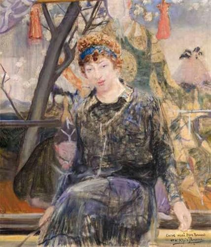 Impression d'affiches affiche toile portrait de Vera Repina par Il'ya Repin 60x90cm