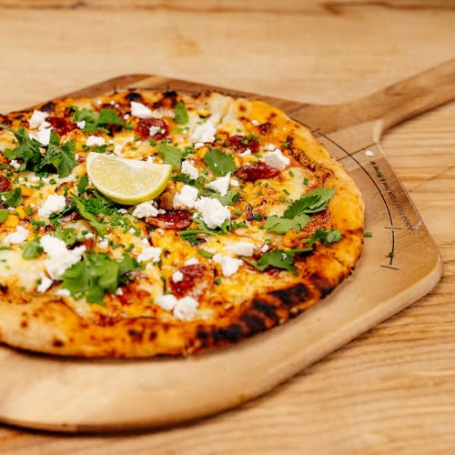 Image of Gozney 12 Inch Acacia Wood Pizza Peel & Server | Handcrafted Wooden Pizza Paddle Board | Premium Pizza Serving Tray for Homemade Pizza, Bread & Appetizers