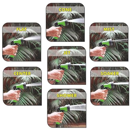 Image of Kohree 7in1 Bike Washing Spray Gun Machine, Water Pressure Gun for Car Wash, Water Gun - High Pressure Water Spray Gun for Car & Bike Cleaning, Heavy Duty Jet Spray for Car Wash Gardening Hose Nozzle