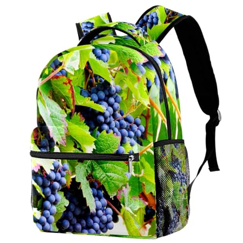 Sac à dos d'école raisin multicolore pour ado et fille de 40cm