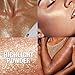 Kyannkara Glitter Body Highlighter Powder Body Shimmer Sparkle Face Highlighter Powder for Face Eyes Body Glow Makeup With sponge head（ Golden）