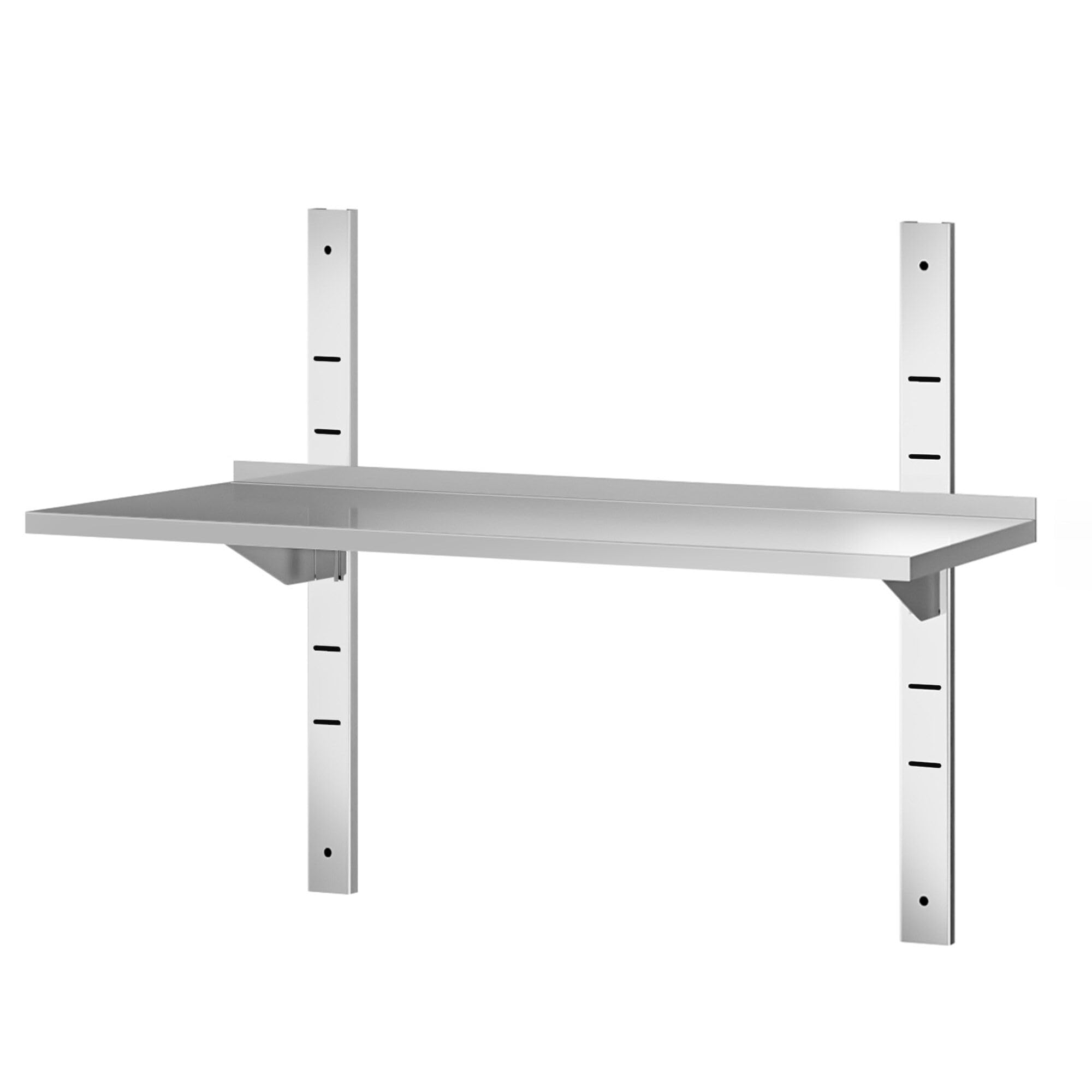 GGM Gastro | WBK124#2 | Wandborde PREMIUM - 1200x400mm - mit 2 Etagen