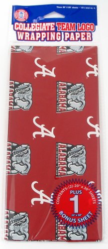 NCAA Alabama Crimson Tide Wrapping Paper