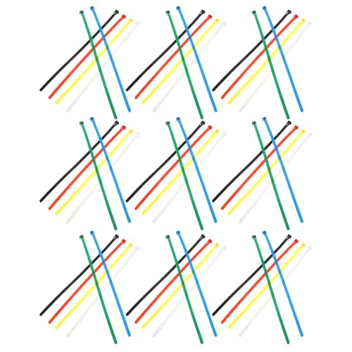 Gatuida 100 Piezas Bridas de Nylon Reutilizables Negras con Mecanismo de Liberación Rápida para Gestión de Cables Hogar Oficina y Taller