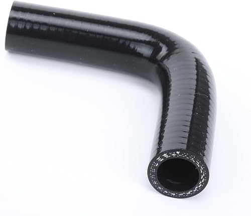 Miniatura 3 de ID 0.5" (13mm), Acoplador de codo de 90 grados, longitud de la pierna 3.5" (90mm), grosor de la pared 0.18" (4.5mm), 3 capas reforzadas, 80 PSI