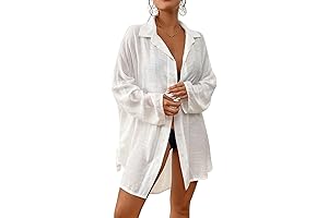 Oversized Beach Cover-Up: Breathable and Stylish Coastal Comfort