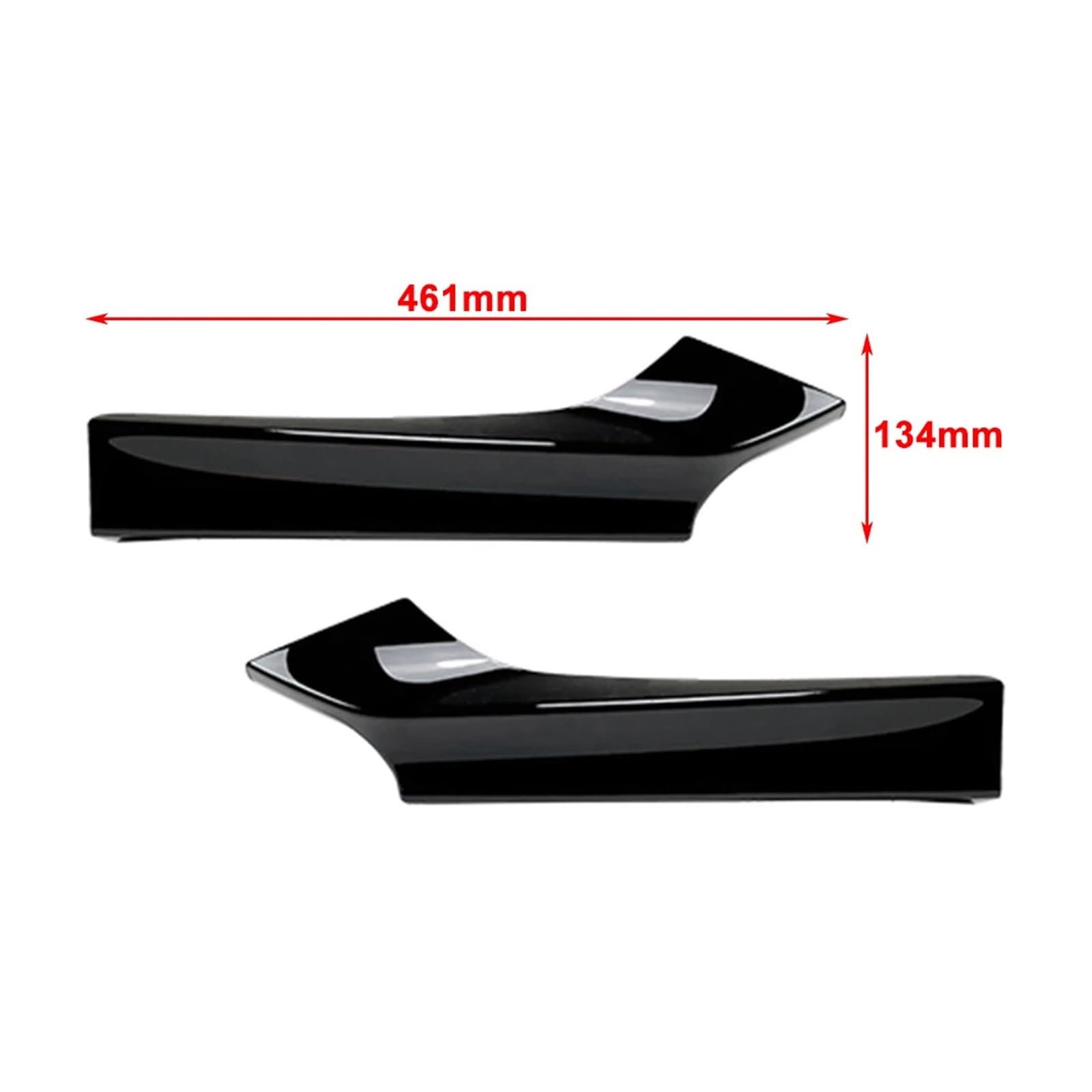 NEGRO 1 Pair Car Front Bumper Spoiler Trim,Fit For, 2 Series F22 F23 Fit for M, Sport 2014-2022 Car Side Air Vent Splitter Lip przedni zderzak pojazdu(Carbon Fiber Black)