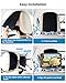 WONNIE Tablet Holder for Car, Upgraded iPad Holder for Car Mount Headrest, iPad Mount Back Seat for Kids with Anti-Slip Strap, Silicone Holding Net/Fits All 7-12.9'' Tablets