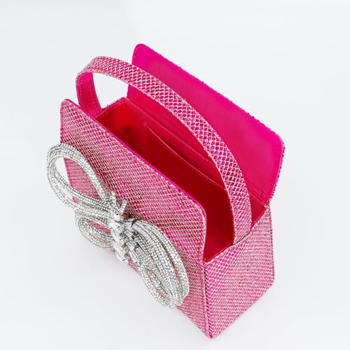 Clutch para mujer con diseño de mariposa y brillos miniatura 6