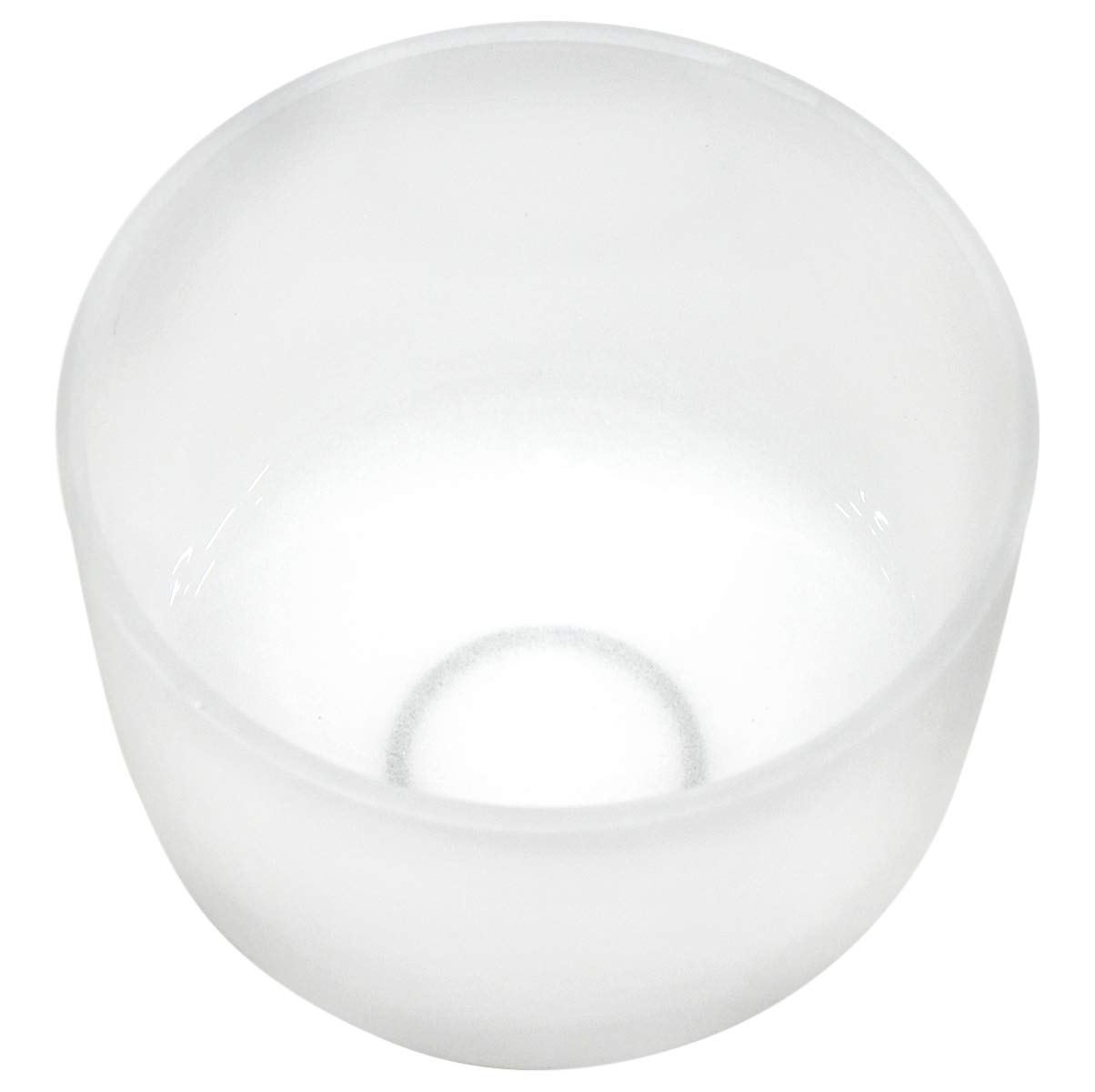 8 Inch Frosted Crystal Singing Bowl Chakra Best Quality Sound & Material (O Ring & Transparent Rubber Mallet Included) (Note G Throat Chakra)
