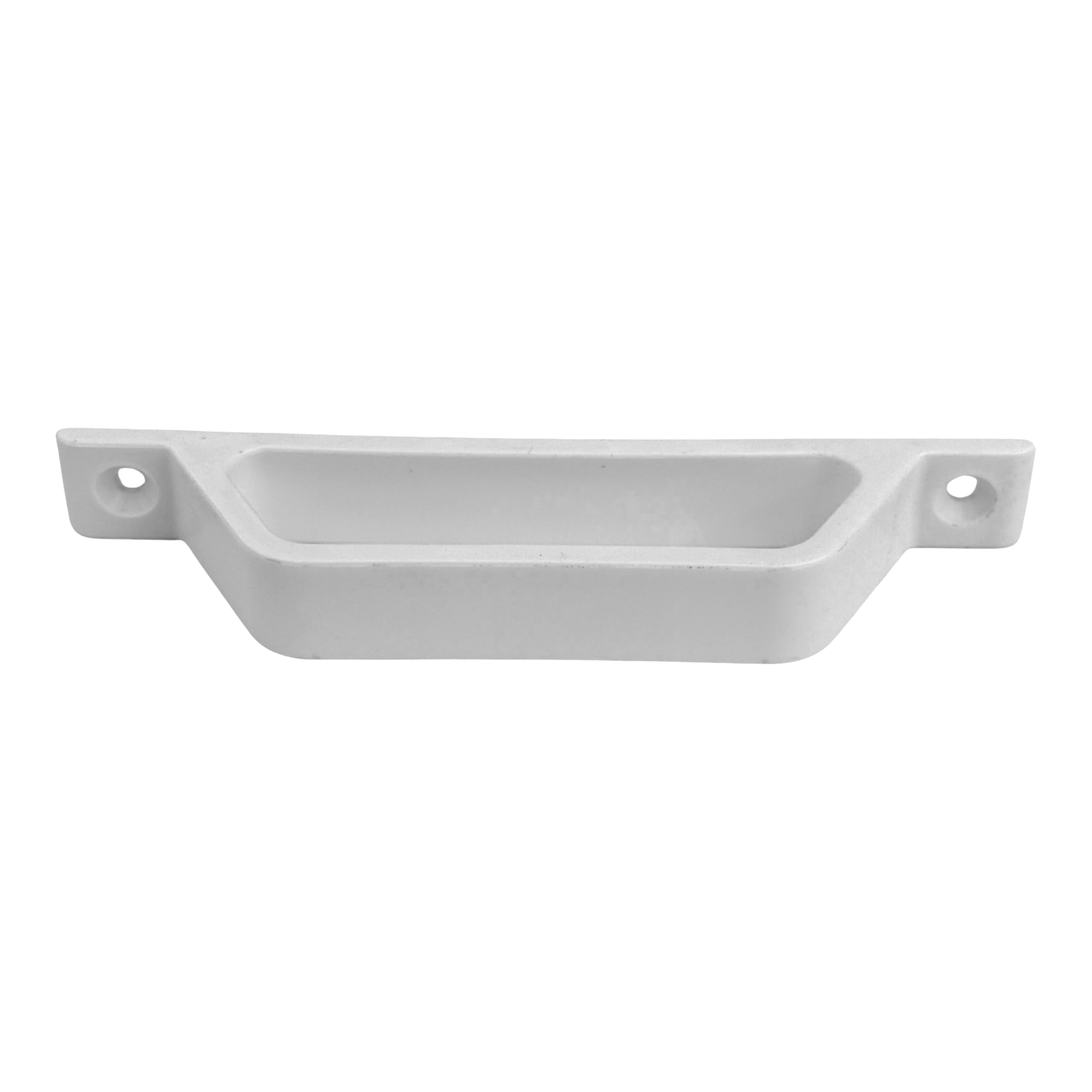 PVC ve Alüminyum Sineklik Tutamağı Beyaz Plastik D Kol Kulp 12cm