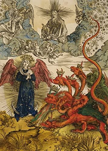 Peinture sur Toile Nordique Albrecht Dürer Dame du Soleil Toile Murale 60x90