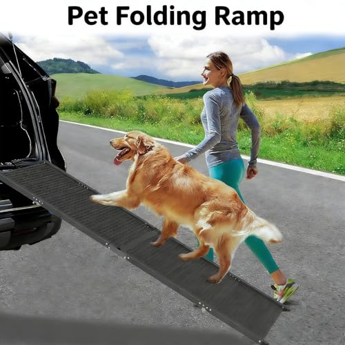 Escalones para mascotas perros grandes colina coche rampa plegable robusta 4