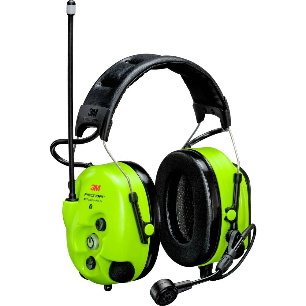 3M Peltor WS LiteCom Pro III GB, color verde neón, SNR33 dB (A)